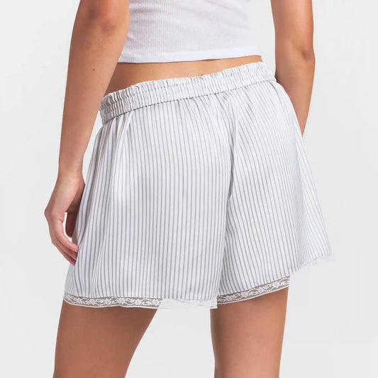 WOVEN SHINE LACE BOXER