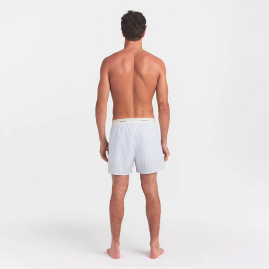 COTTON POPLIN MENS LOGO BAND BOXER