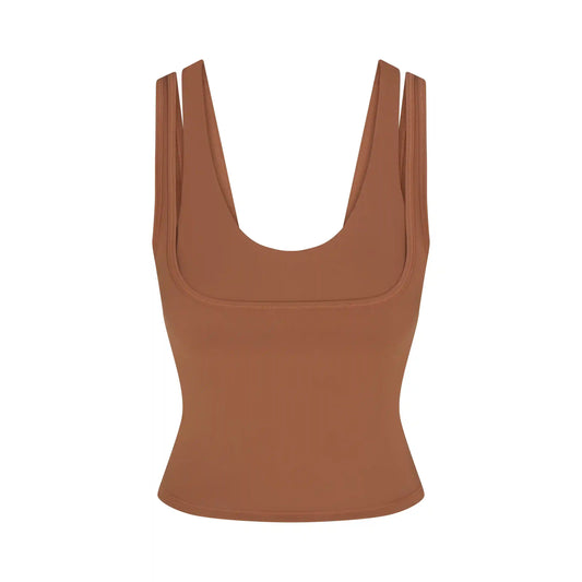 NikeSKIMS MATTE DOUBLE STRAP SCOOP TANK