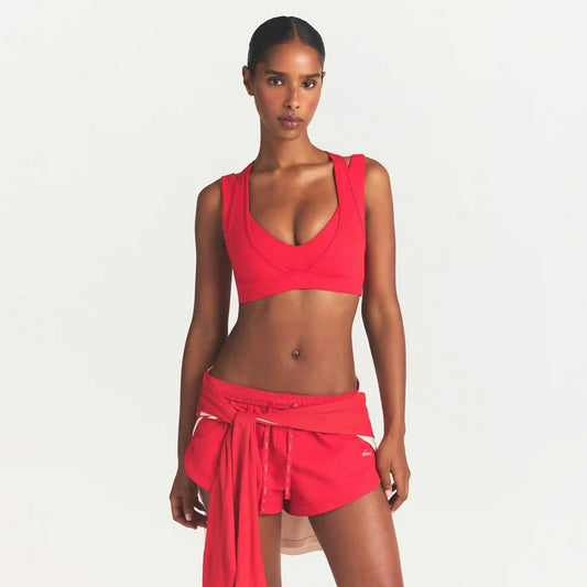 NikeSKIMS MATTE DOUBLE STRAP PLUNGE BRA