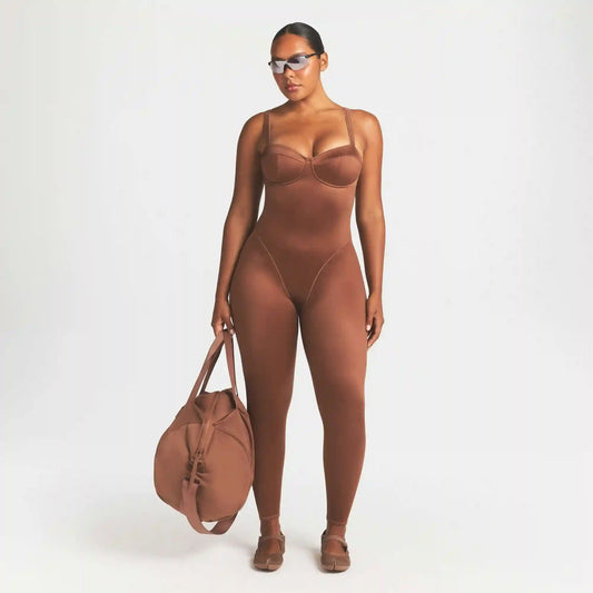 NikeSKIMS SATIN SHINE PANELED 26" ONE PIECE