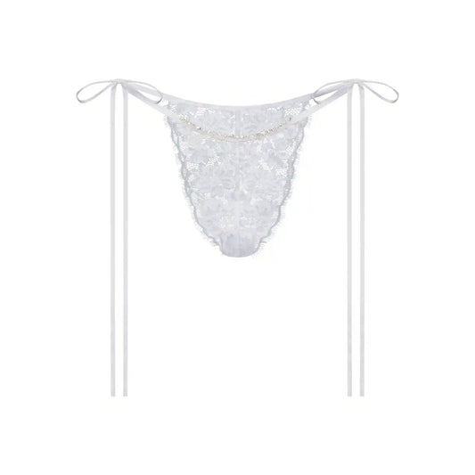 SKIMS LACE TIE SIDE TANGA