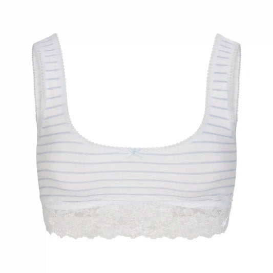 LIGHTWEIGHT COTTON LACE SCOOP BRALETTE