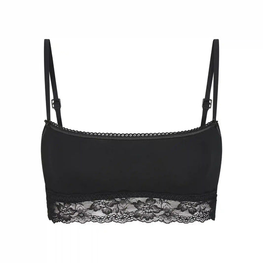 LIGHTWEIGHT COTTON STRAIGHT NECK BRALETTE