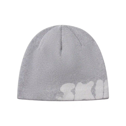 COTTON KNIT MENS LOGO BEANIE