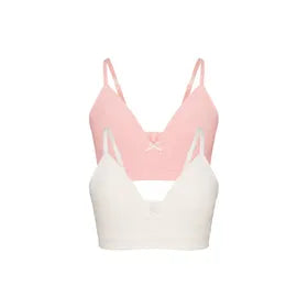 COTTON SEAMLESS JUNIORS TRAINING BRA 2-PACK