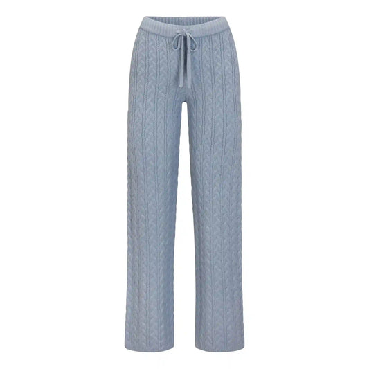 SWEATER KNIT CABLE STRAIGHT LEG PANT