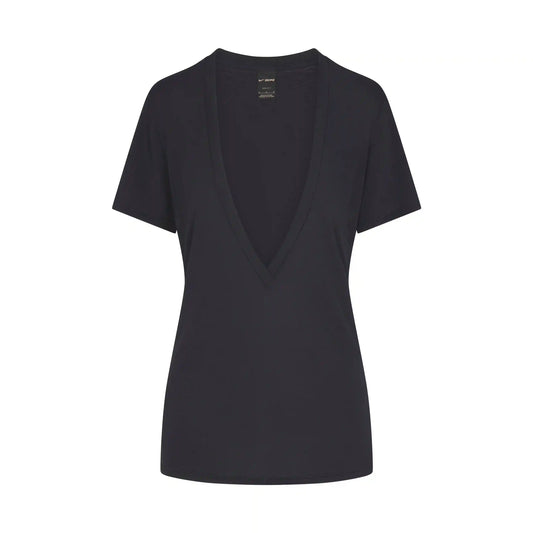 NikeSKIMS PERFORMANCE COTTON BLEND SHORT SLEEVE V-NECK TOP