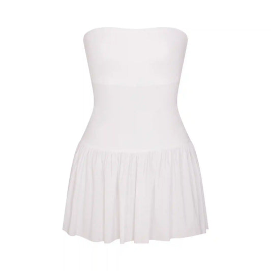 POPLIN APPAREL MINI TUBE DRESS