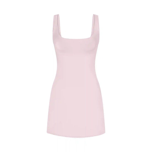 COTTON JERSEY MINI DRESS