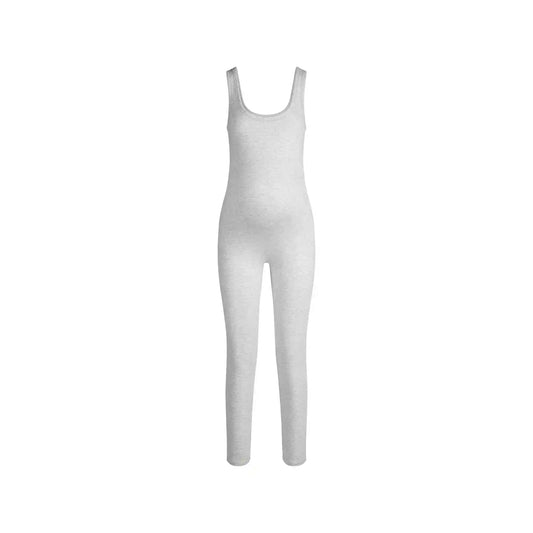 COTTON JERSEY MATERNITY CATSUIT