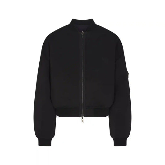 NEOPRENE OUTERWEAR REVERSIBLE BOMBER JACKET