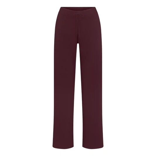 COTTON JERSEY STRAIGHT LEG PANT