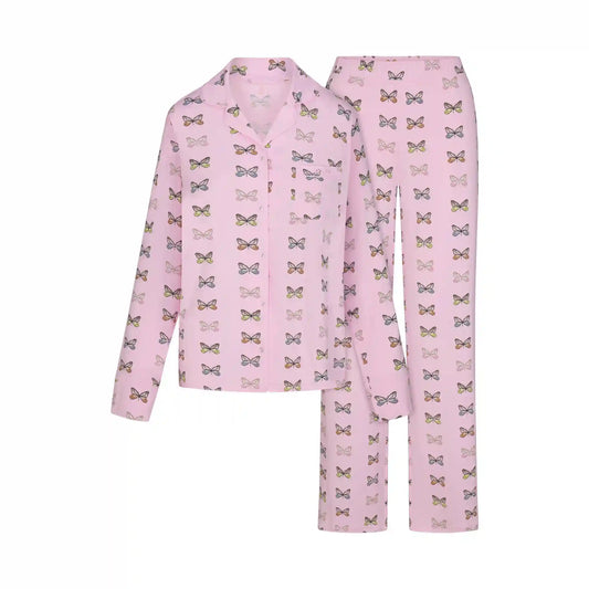 SKIMS SLEEP LONG SLEEVE BUTTON UP SET