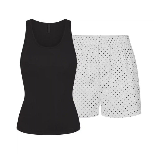 COTTON POPLIN BOXER SLEEP SET