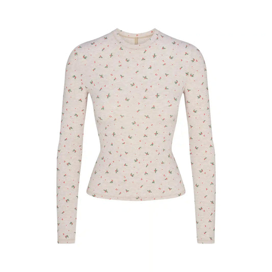 COTTON JERSEY LONG SLEEVE T-SHIRT