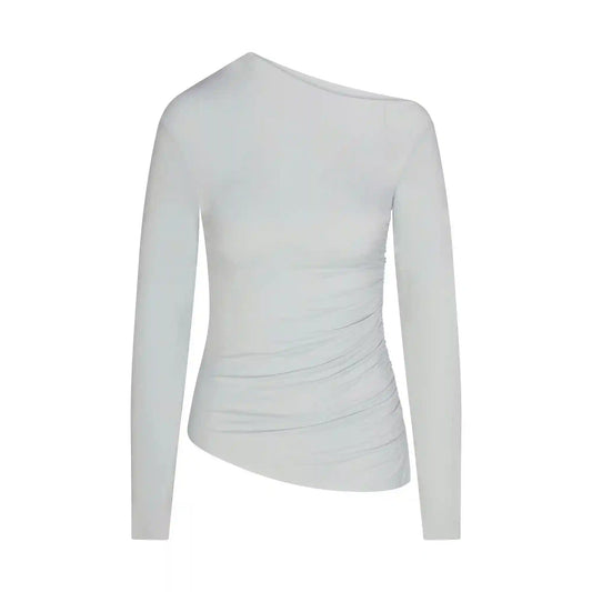 CUPRO JERSEY ASYMMETRICAL TOP