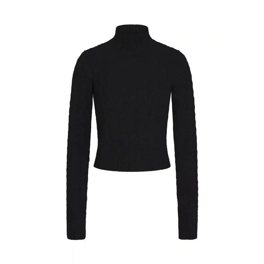 SWEATER KNIT CABLE TURTLENECK
