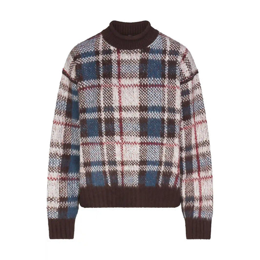 TEXTURED KNIT BRUSHED BOXY PULLOVER