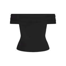 SMOOTH LAYERS ASYMMETRICAL OFF THE SHOULDER TOP