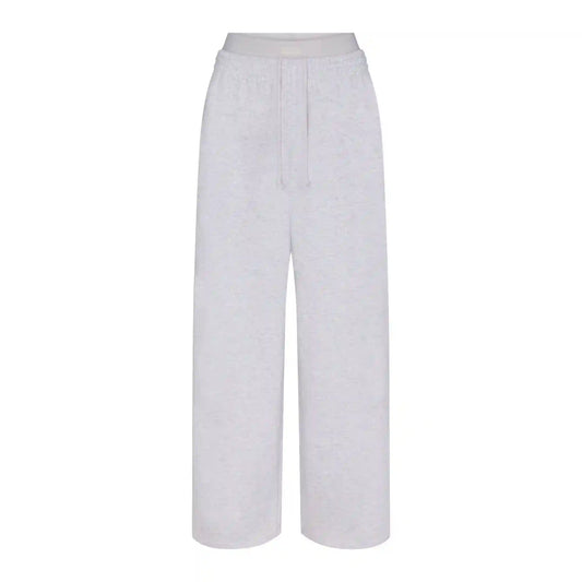 COTTON FLEECE OVERSIZED DOUBLE WAISTBAND PANT