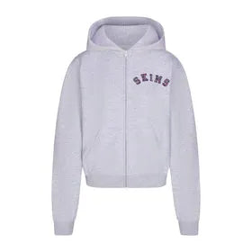 COTTON FLEECE ZIP UP HOODIE