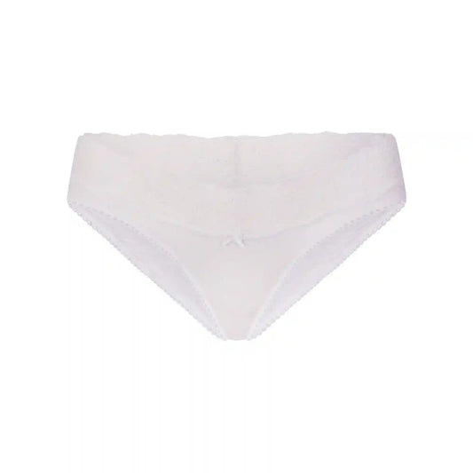 LIGHTWEIGHT COTTON WIDE LACE BRIEF