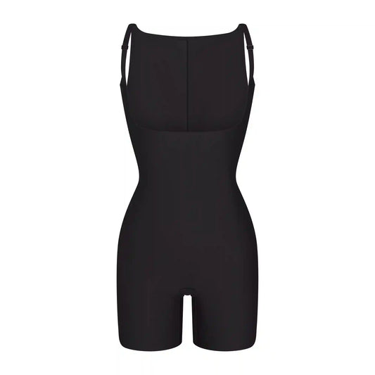 SKIMS BODY CORE SCULPT BACK SMOOTHING OPEN BUST MID THIGH BODYSUIT