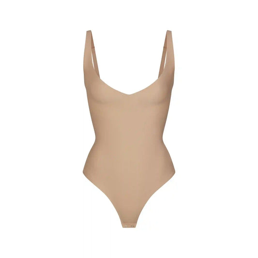 SKIMS BODY CORE SCULPT PLUNGE THONG BODYSUIT