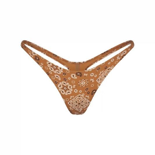 SIGNATURE SWIM THONG BIKINI BOTTOM