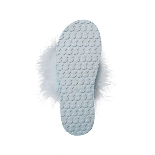 FAUX FEATHER SLIPPER