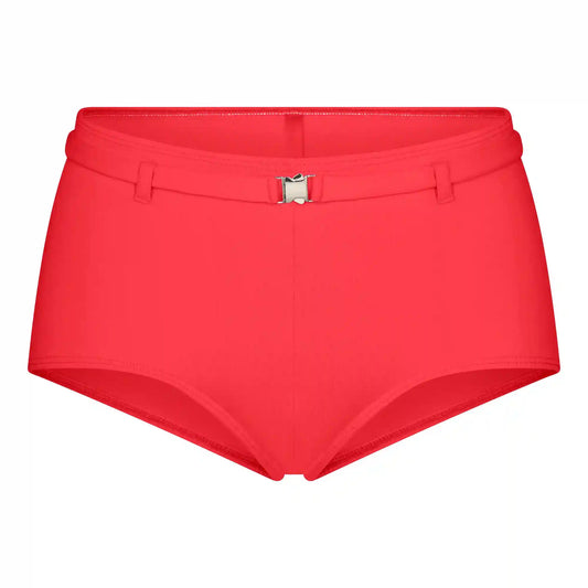 ICONIC SWIM BELTED BOY SHORT BIKINI BOTTOM