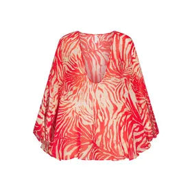 SWIM COVER-UPS SHEER MINI KAFTAN