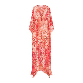 SWIM COVER-UPS SHEER LONG KAFTAN