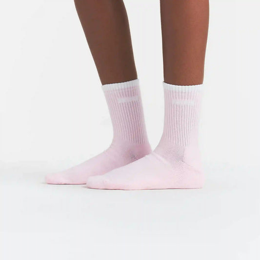 SKIMS SOCKS RIBBED QUARTER CREW LOGO SOCK 3-PACK