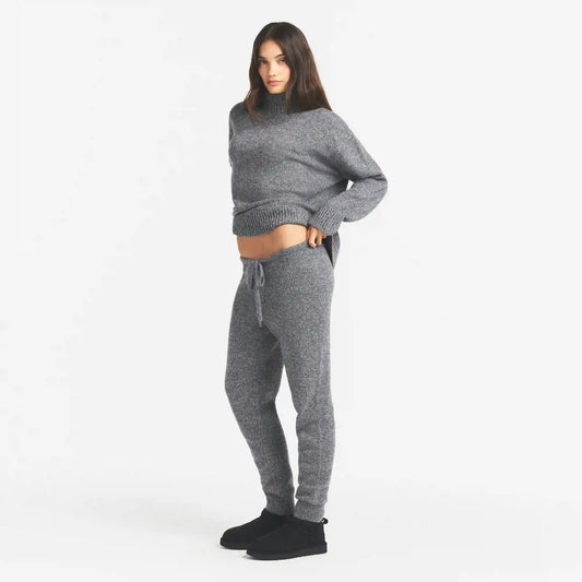 TWEED KNIT TEXTURED PANT