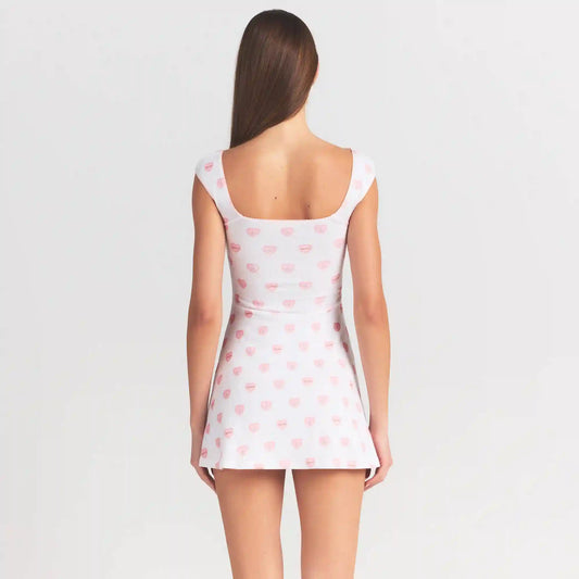 LOGO POINTELLE MINI DRESS