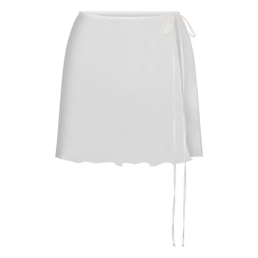 SKIMS ROMANCE TIE SIDE MINI SKIRT