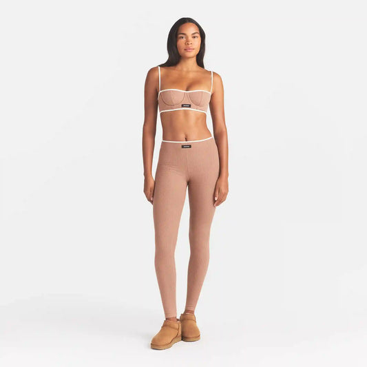 COTTON RIB LEGGING
