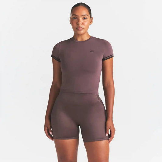 NikeSKIMS SATIN SHINE BONDED WAIST 5" BIKER SHORT