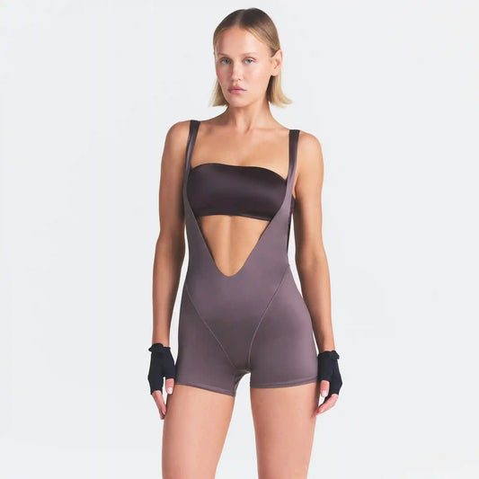 NikeSKIMS SATIN SHINE SUSPENDER 2.5" ONE PIECE