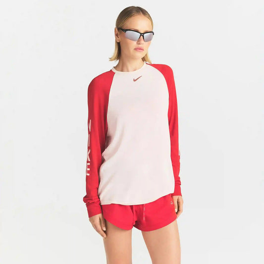 NikeSKIMS STRETCH KNIT OVERSIZED LONG SLEEVE TOP