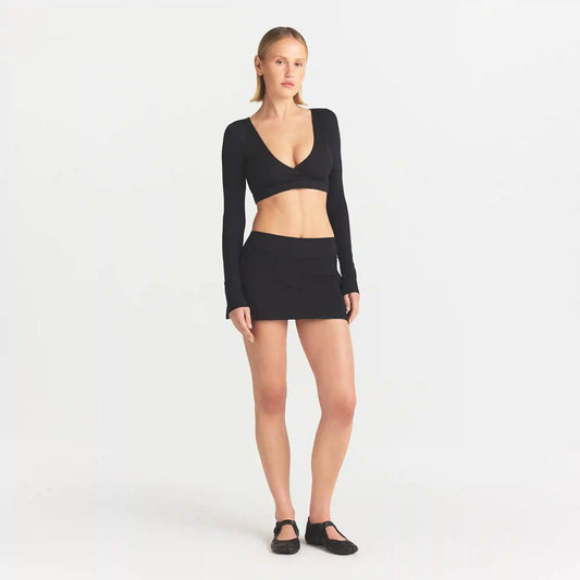 NikeSKIMS MATTE WRAP LONG SLEEVE TOP