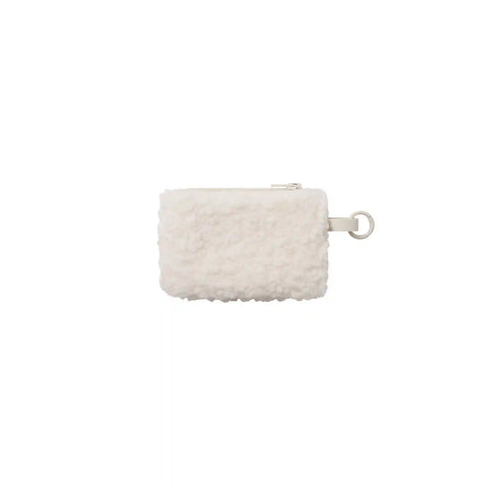 FAUX SHEARLING SMALL POUCH KEYCHAIN