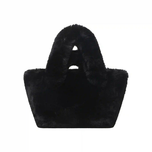 FAUX FUR SMALL TOTE