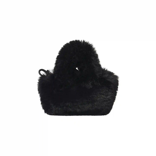 FAUX FUR MICRO TOTE KEYCHAIN