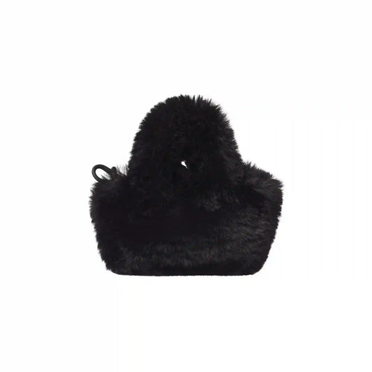 FAUX FUR MICRO TOTE KEYCHAIN