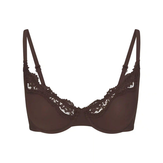 FITS EVERYBODY LACE UNLINED SCOOP BRA