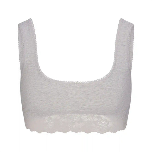 LIGHTWEIGHT COTTON LACE SCOOP BRALETTE
