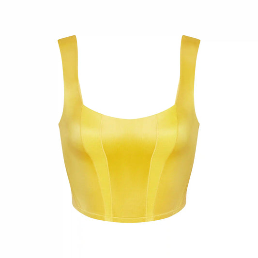 NikeSKIMS SATIN SHINE PANELED SCOOP TANK
